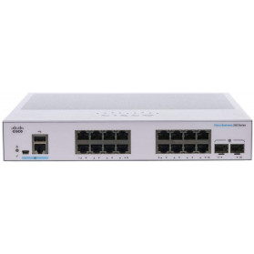 Switch CISCO CBS250-16T-2G-EU - 16x 10|100|1000Mbps, 2x 1000Mbps SFP, SMART - zdjęcie 2